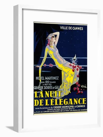 La Nuit De Lelegance Play-Lantern Press-Framed Art Print