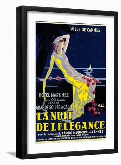 La Nuit De Lelegance Play-Lantern Press-Framed Art Print