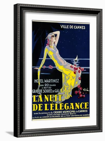 La Nuit De Lelegance Play-Lantern Press-Framed Art Print