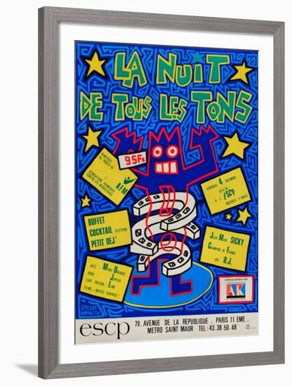 La nuit de tous les tons-Speedy Graphito-Framed Premium Edition