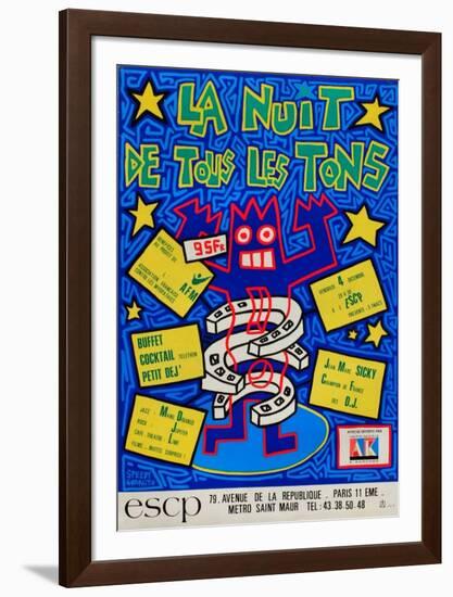 La nuit de tous les tons-Speedy Graphito-Framed Premium Edition