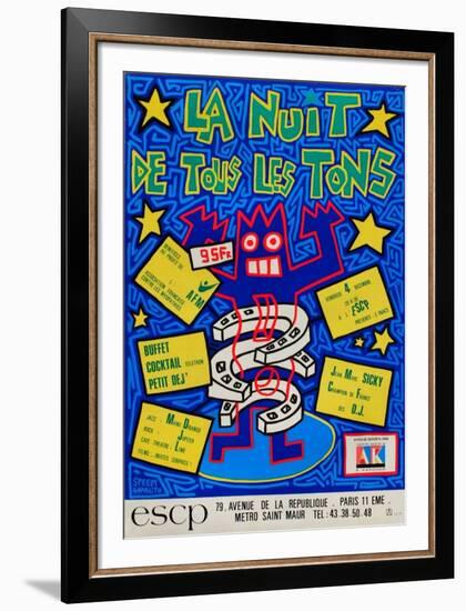 La nuit de tous les tons-Speedy Graphito-Framed Premium Edition