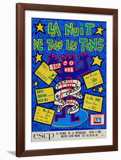 La nuit de tous les tons-Speedy Graphito-Framed Premium Edition