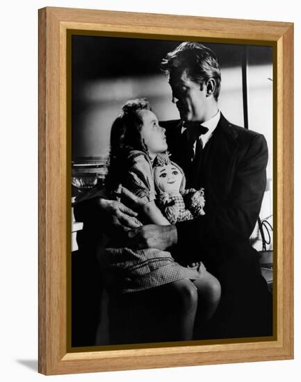 La nuit du Chasseur THE NIGHT OF THE HUNTER by CharlesLaughton with Sally Jane Bruce and Robert Mit-null-Framed Stretched Canvas