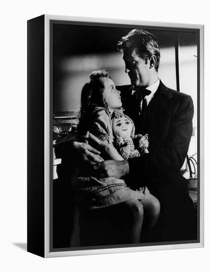 La nuit du Chasseur THE NIGHT OF THE HUNTER by CharlesLaughton with Sally Jane Bruce and Robert Mit-null-Framed Stretched Canvas