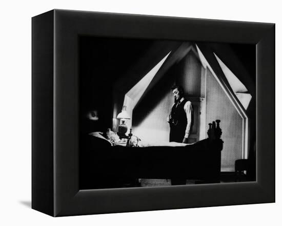 La nuit du Chasseur THE NIGHT OF THE HUNTER by CharlesLaughton with Shelley Winters, Robert Mitchum-null-Framed Stretched Canvas