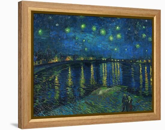 La nuit etoilee-Starry night, Arles 1888 Canvas R. F. 1975-19.-Vincent van Gogh-Framed Premier Image Canvas