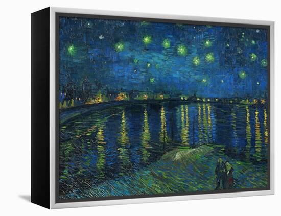 La nuit etoilee-Starry night, Arles 1888 Canvas R. F. 1975-19.-Vincent van Gogh-Framed Premier Image Canvas