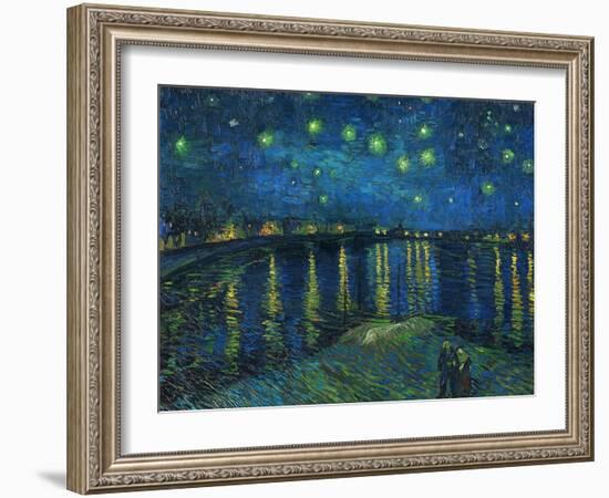 La nuit etoilee-Starry night, Arles 1888 Canvas R. F. 1975-19.-Vincent van Gogh-Framed Giclee Print