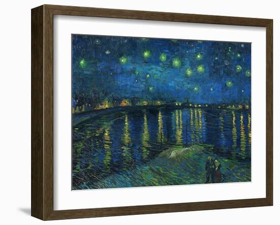 La nuit etoilee-Starry night, Arles 1888 Canvas R. F. 1975-19.-Vincent van Gogh-Framed Giclee Print