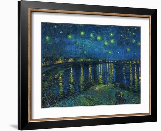 La nuit etoilee-Starry night, Arles 1888 Canvas R. F. 1975-19.-Vincent van Gogh-Framed Giclee Print