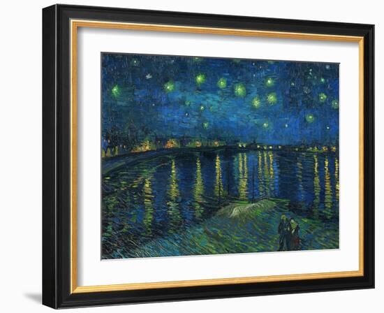 La nuit etoilee-Starry night, Arles 1888 Canvas R. F. 1975-19.-Vincent van Gogh-Framed Giclee Print