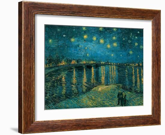 La nuit toile, Arles-Vincent Van Gogh-Framed Art Print