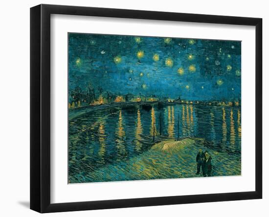 La nuit toile, Arles-Vincent Van Gogh-Framed Art Print