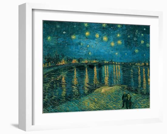 La nuit toile, Arles-Vincent Van Gogh-Framed Art Print