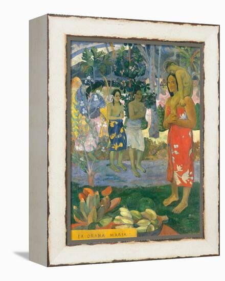 la Orana Maria (Hail Mary)-Paul Gauguin-Framed Stretched Canvas