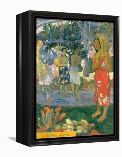 la Orana Maria (Hail Mary)-Paul Gauguin-Framed Stretched Canvas