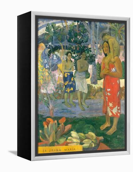 la Orana Maria (Hail Mary)-Paul Gauguin-Framed Stretched Canvas