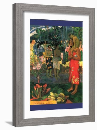 La Orana Maria-Paul Gauguin-Framed Art Print