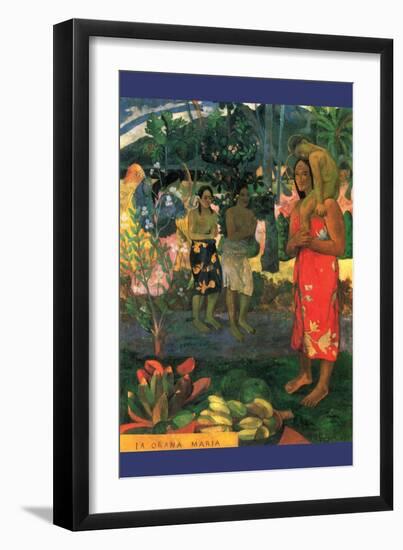 La Orana Maria-Paul Gauguin-Framed Art Print