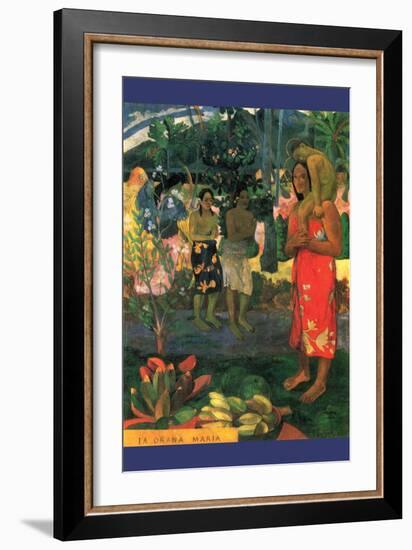 La Orana Maria-Paul Gauguin-Framed Art Print