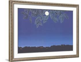 La Page Blanche-Rene Magritte-Framed Art Print