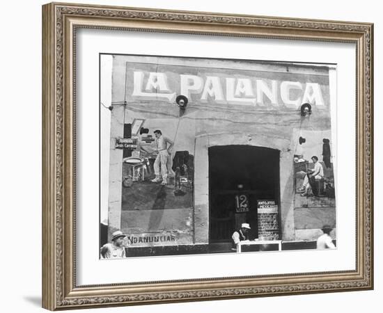 La Palanca (Pulqueria, Avenida Jesus Carranza), Mexico City, c.1927-Tina Modotti-Framed Giclee Print