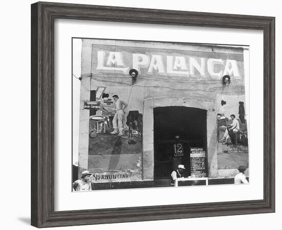 La Palanca (Pulqueria, Avenida Jesus Carranza), Mexico City, c.1927-Tina Modotti-Framed Giclee Print