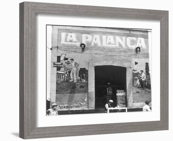 La Palanca (Pulqueria, Avenida Jesus Carranza), Mexico City, c.1927-Tina Modotti-Framed Giclee Print