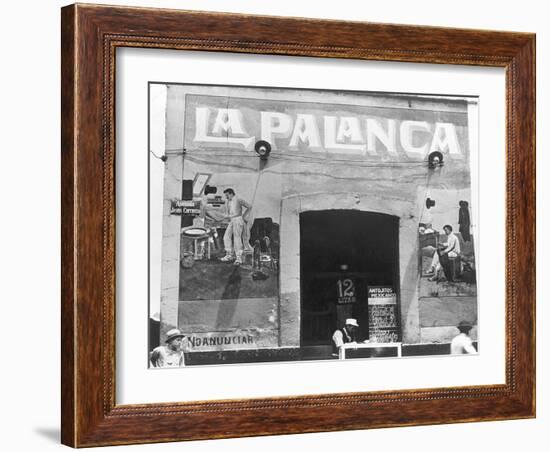 La Palanca (Pulqueria, Avenida Jesus Carranza), Mexico City, c.1927-Tina Modotti-Framed Giclee Print