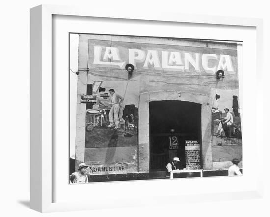 La Palanca (Pulqueria, Avenida Jesus Carranza), Mexico City, c.1927-Tina Modotti-Framed Giclee Print