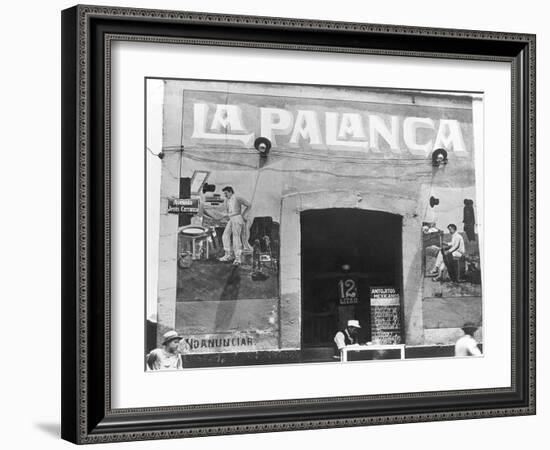 La Palanca (Pulqueria, Avenida Jesus Carranza), Mexico City, c.1927-Tina Modotti-Framed Giclee Print