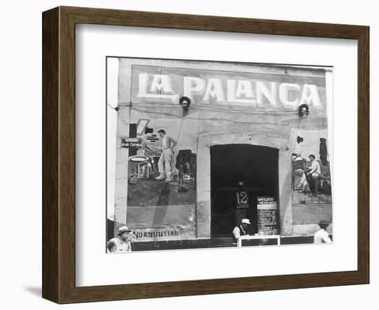 La Palanca (Pulqueria, Avenida Jesus Carranza), Mexico City, c.1927-Tina Modotti-Framed Giclee Print