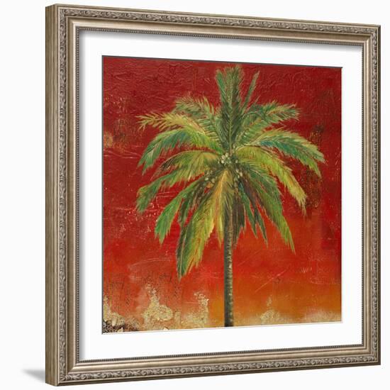 La Palma on Red I-Patricia Pinto-Framed Art Print