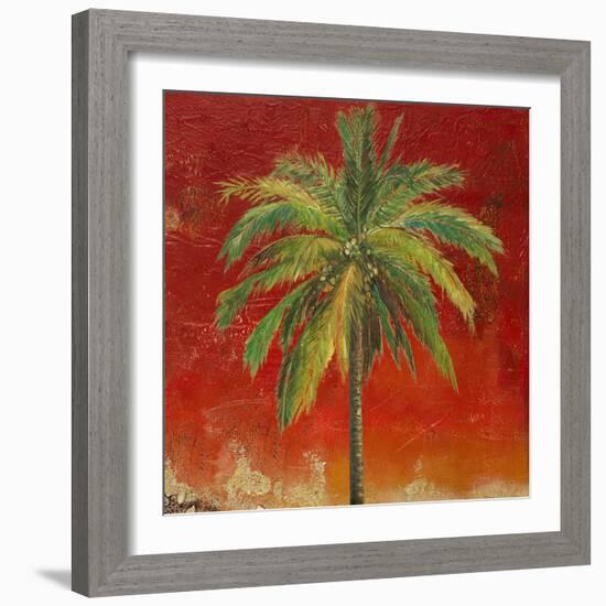 La Palma on Red I-Patricia Pinto-Framed Art Print