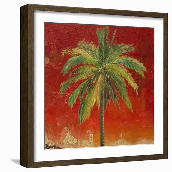 La Palma on Red I-Patricia Pinto-Framed Art Print