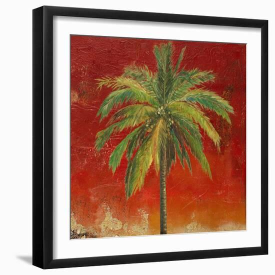 La Palma on Red I-Patricia Pinto-Framed Art Print