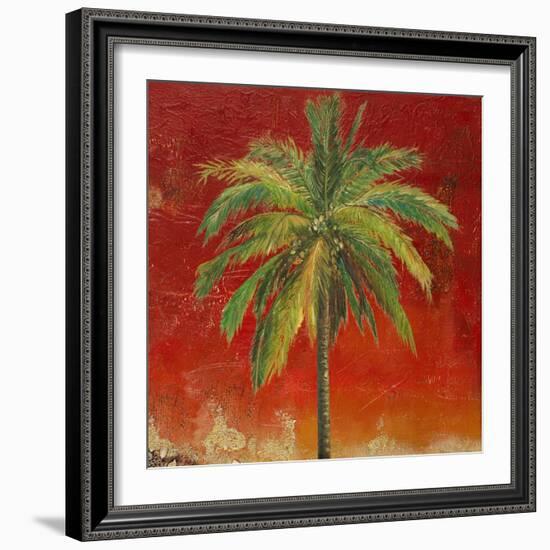 La Palma on Red I-Patricia Pinto-Framed Art Print