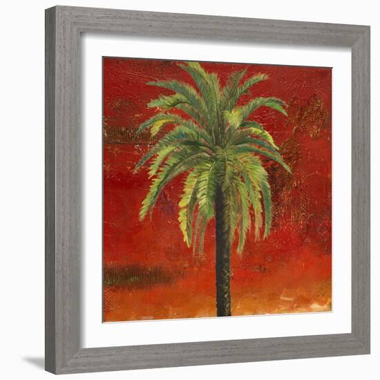 La Palma on Red III-Patricia Pinto-Framed Art Print