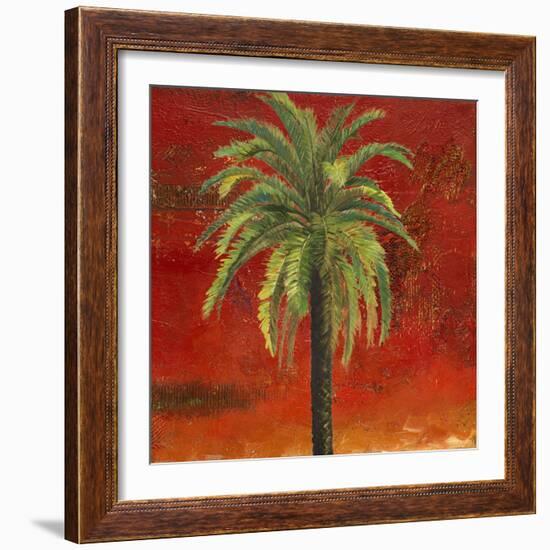 La Palma on Red III-Patricia Pinto-Framed Art Print