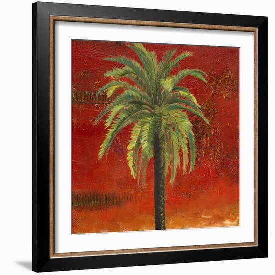 La Palma on Red III-Patricia Pinto-Framed Art Print