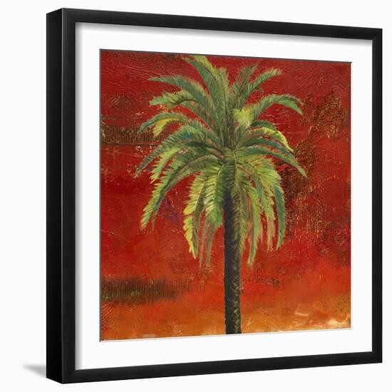 La Palma on Red III-Patricia Pinto-Framed Art Print