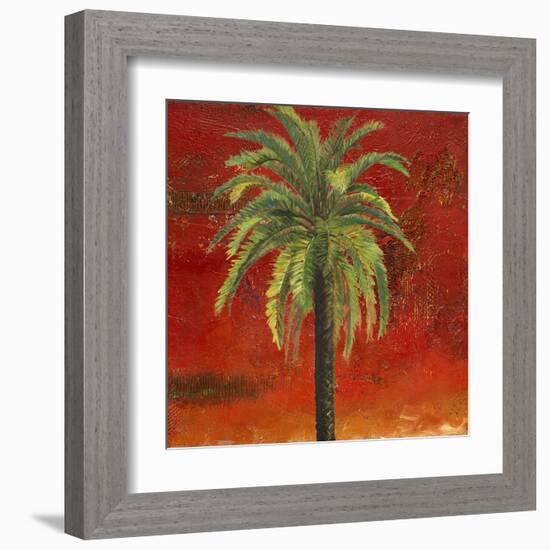 La Palma on Red III-Patricia Pinto-Framed Art Print