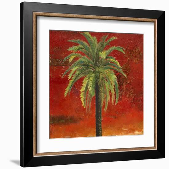 La Palma on Red III-Patricia Pinto-Framed Art Print