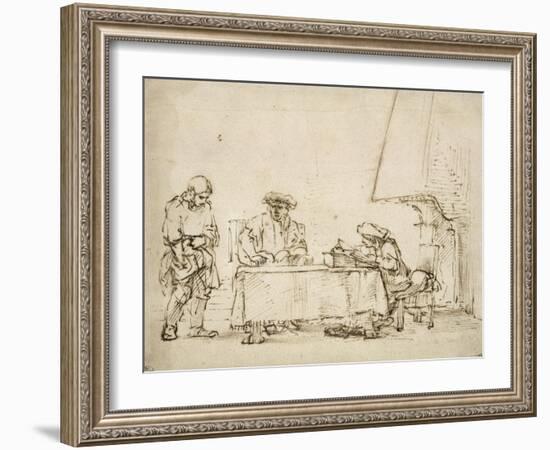 La Parabole des Talents-Rembrandt van Rijn-Framed Giclee Print