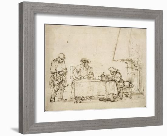 La Parabole des Talents-Rembrandt van Rijn-Framed Giclee Print