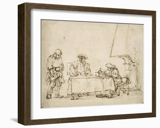 La Parabole des Talents-Rembrandt van Rijn-Framed Giclee Print