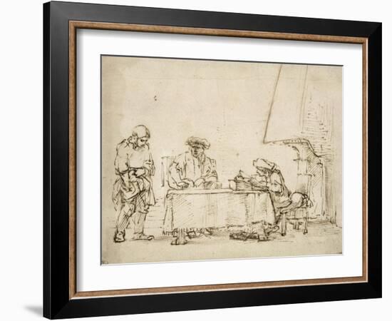 La Parabole des Talents-Rembrandt van Rijn-Framed Giclee Print