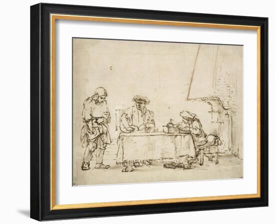 La Parabole des Talents-Rembrandt van Rijn-Framed Giclee Print