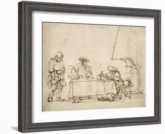 La Parabole des Talents-Rembrandt van Rijn-Framed Premium Giclee Print